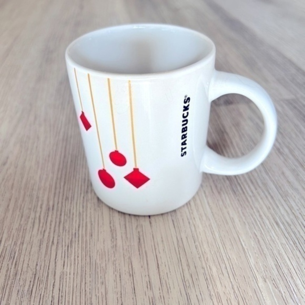STARBUCKS limited edition Christmas ornament holiday coffee tea mug cup. 10.8 0z